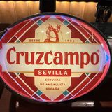 Cruzcampo tap badge